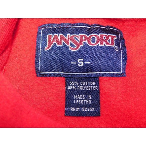 Spring Arbor University Michigan Red Mens S Spellout Hoodie Jansport - Picture 3 of 7